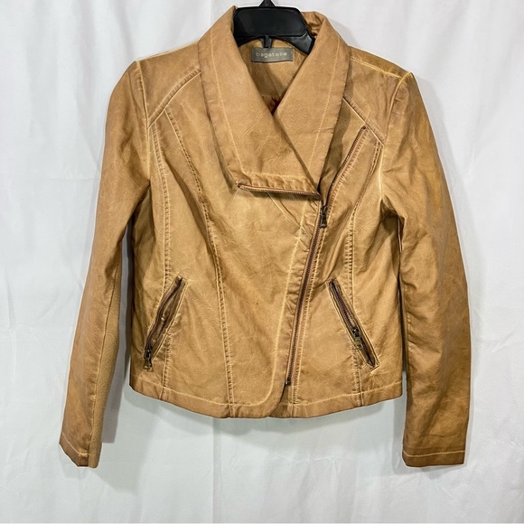Bagatelle jacket , distressed , moto , faux leather jacket - Picture 2 of 15